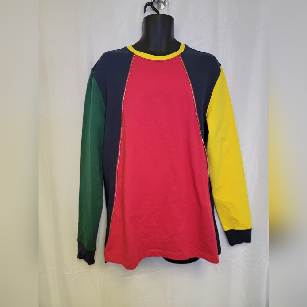 Hudson- Sweater Colorblock Long Sleeve/ Color Red/ New with Tag